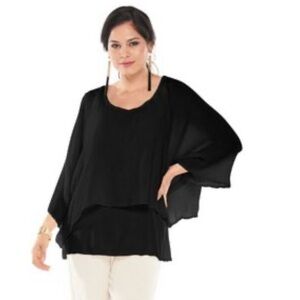 Oh My Gauze! Black Women's Blouse
